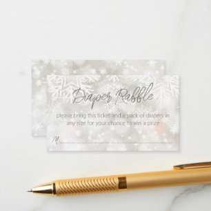 Winterschneepastellbaby Dusche Windpreispreisverlo Begleitkarte