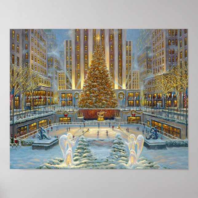 Winterschneeplakat Poster (Vorne)