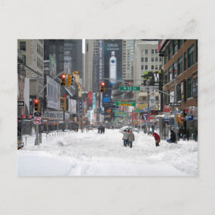 Winterschneesturm New York City 12.26.10 Postkarte