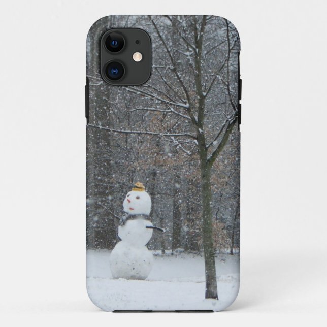 Winterschneeszene der Nachbarin Case-Mate iPhone Hülle (Rückseite)