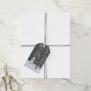 Winterschneeszene der Nachbarin Geschenkanhänger