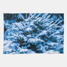 Winterschneeweihnachtsbaum Geschirrtuch