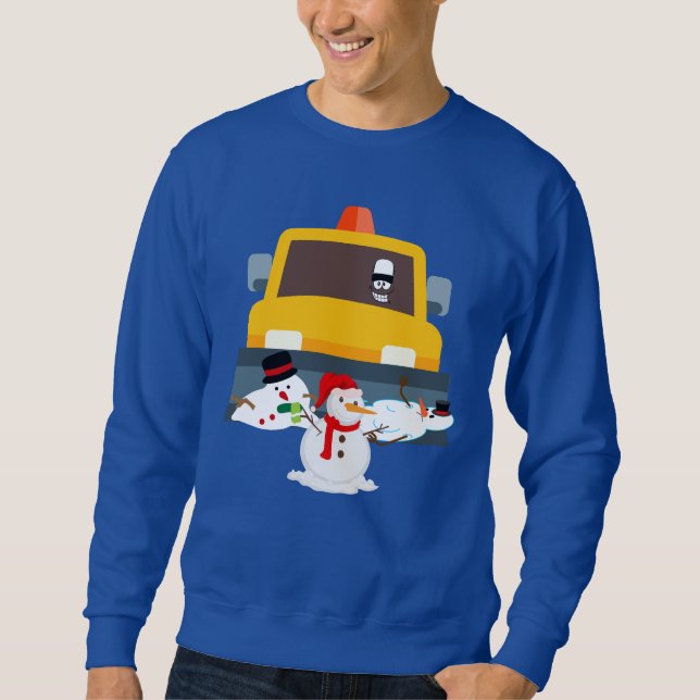 Winterschneewitz Schneefräse Sweatshirt (Vorderseite)