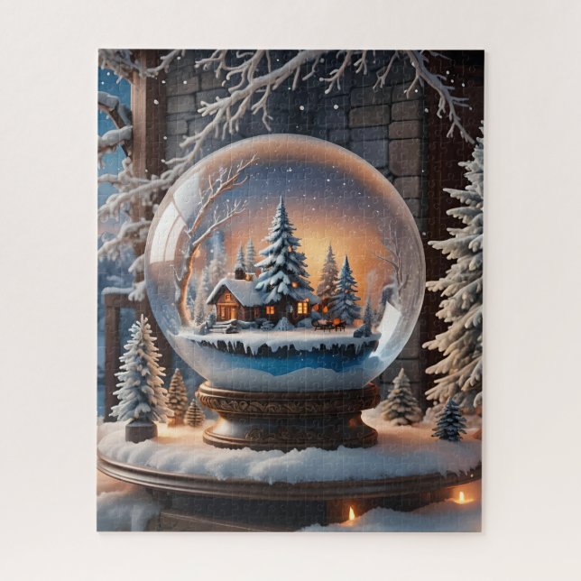 Winterschneewolkenpuzzle Puzzle (Vertikal)