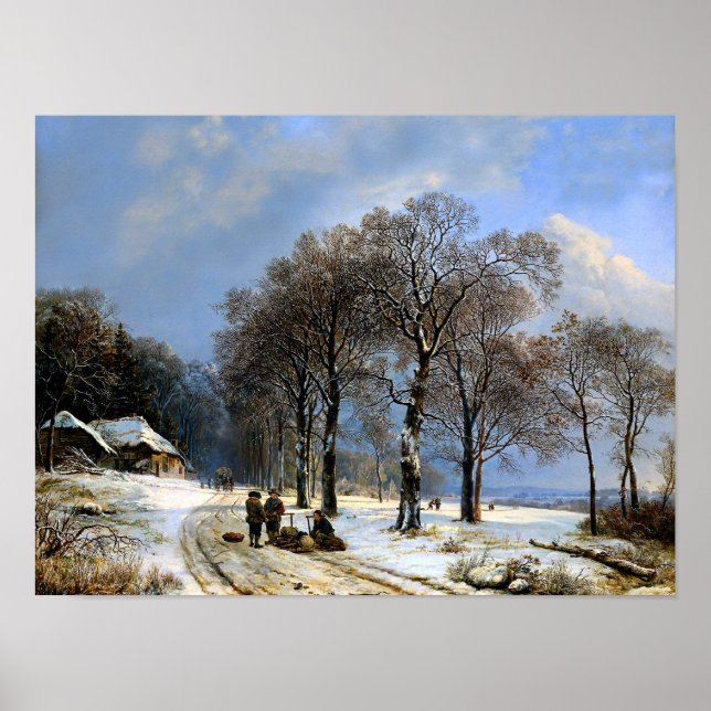 Winterschneezeit Poster (Vorne)