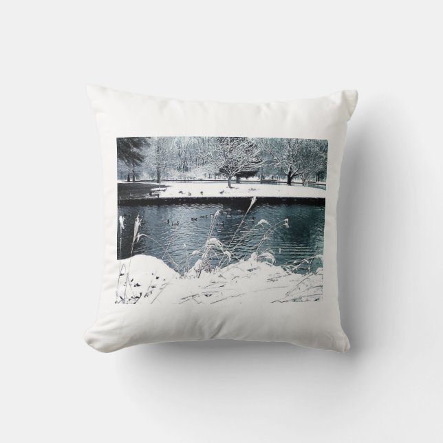 Winterschwimmer Kissen (Vorderseite)