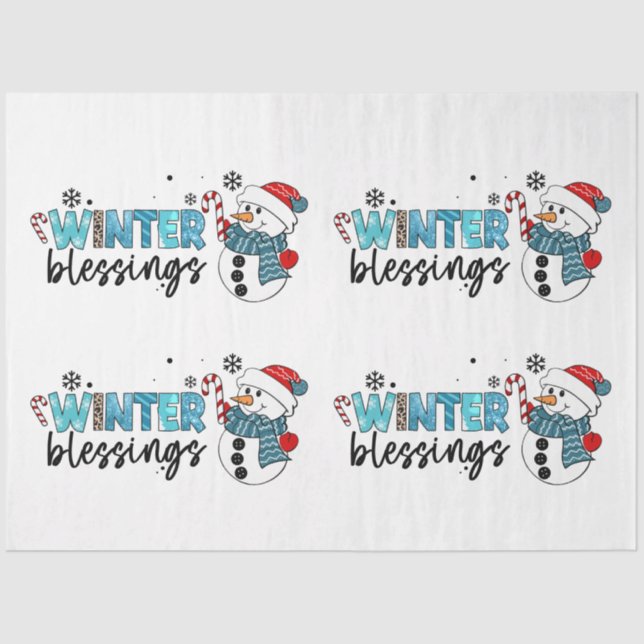 Wintersegmente individuell anpassen seidenpapier (Vorderseite)
