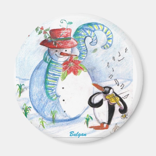 WINTERSERENADE VON SNOWMAN UND PENGUIN MAGNET (Vorne)