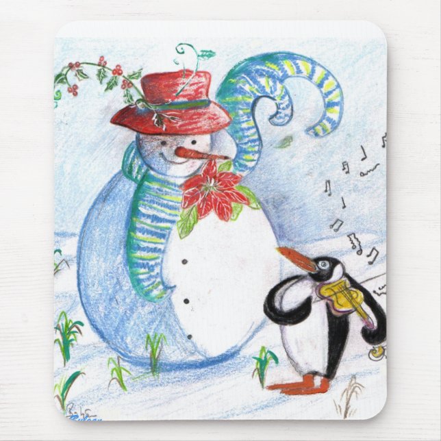 WINTERSERENADE VON SNOWMAN UND PENGUIN MOUSEPAD (Vorne)
