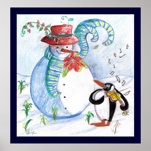 WINTERSERENADE VON SNOWMAN UND PENGUIN POSTER (Vorne)