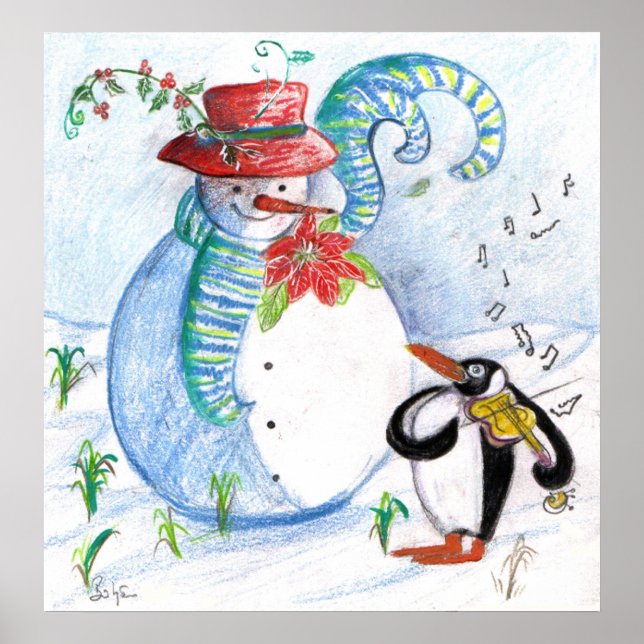 WINTERSERENADE VON SNOWMAN UND PENGUIN POSTER (Vorne)