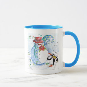 WINTERSERENADE VON SNOWMAN UND PENGUIN TASSE