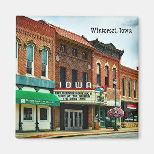 Winterset, Iowa, Stadtplatz Magnet