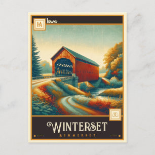 Winterset, Iowa Vintage Postkarte