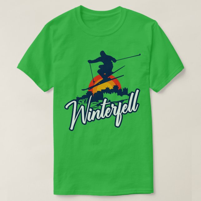 Winterski T-Shirt (Design vorne)