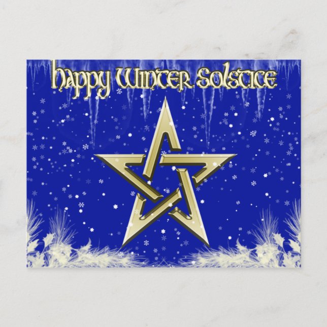 Wintersolstice 2 Postkarte (Vorderseite)