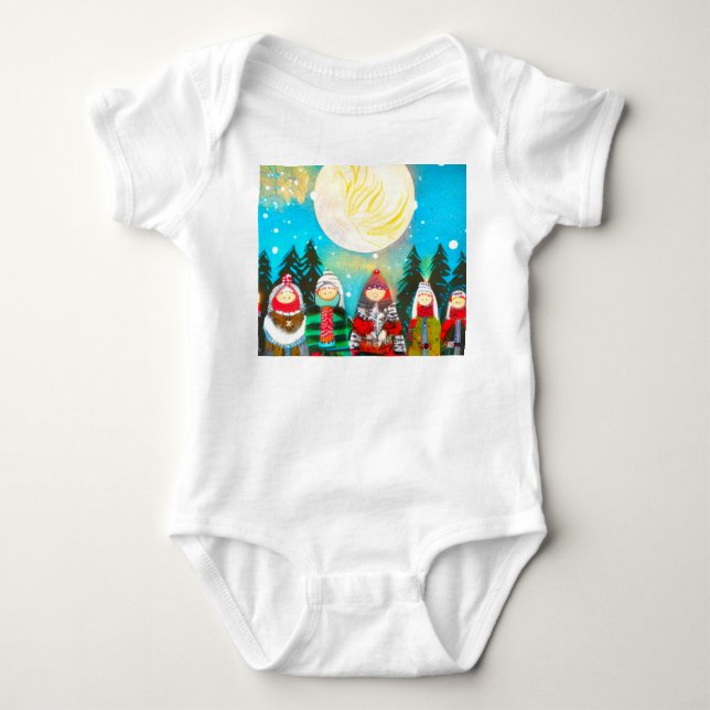 Wintersonne Baby Strampler (Vorderseite)