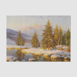 Wintersonne, Decoupage Seidenpapier