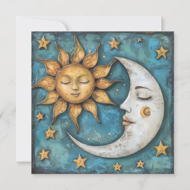 Wintersonne Feiertagskarte (Vorderseite)