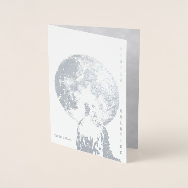 Wintersonne: Grüße von der Natur Folienkarte (Vorderseite)