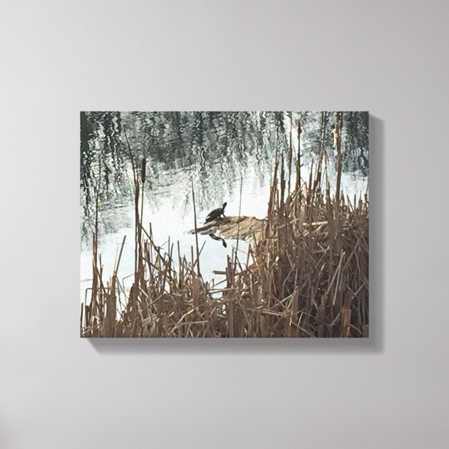 Wintersonne Leinwanddruck (Vorderseite)