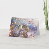 Wintersonne Magisches Weißes Owl-Weihnachten