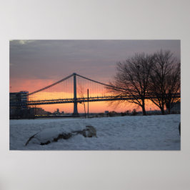 Wintersonne mit Bridge Poster