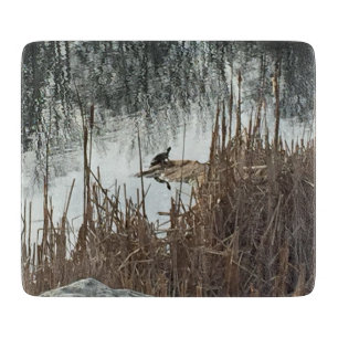 Wintersonne Schneidebrett