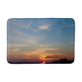 Wintersonnenhimmel Badematte