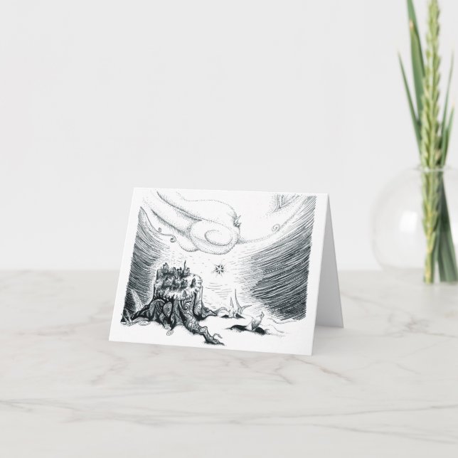 Wintersonnenkarte "Star of Hope" Karte (Vorderseite)