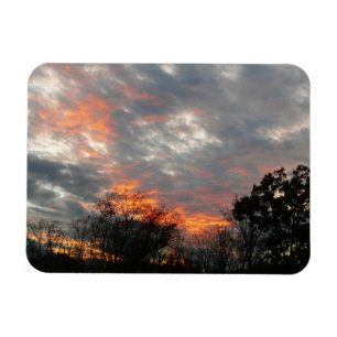 Wintersonnenlandschaft Fotografie Magnet