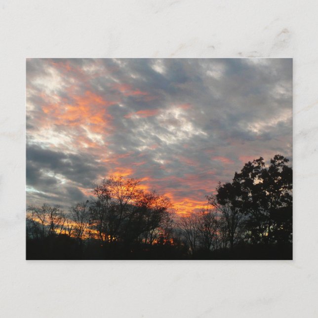 Wintersonnenlandschaft Fotografie Postkarte (Vorderseite)