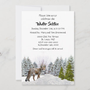 Wintersonnenwende Abendessen Einladung