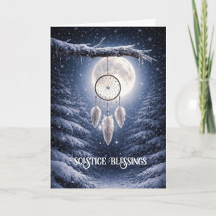 Wintersonnenwende Yule Native American Dreamcatche Karte