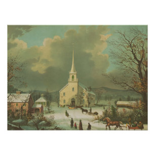 Wintersonntag in alten Zeiten Poster