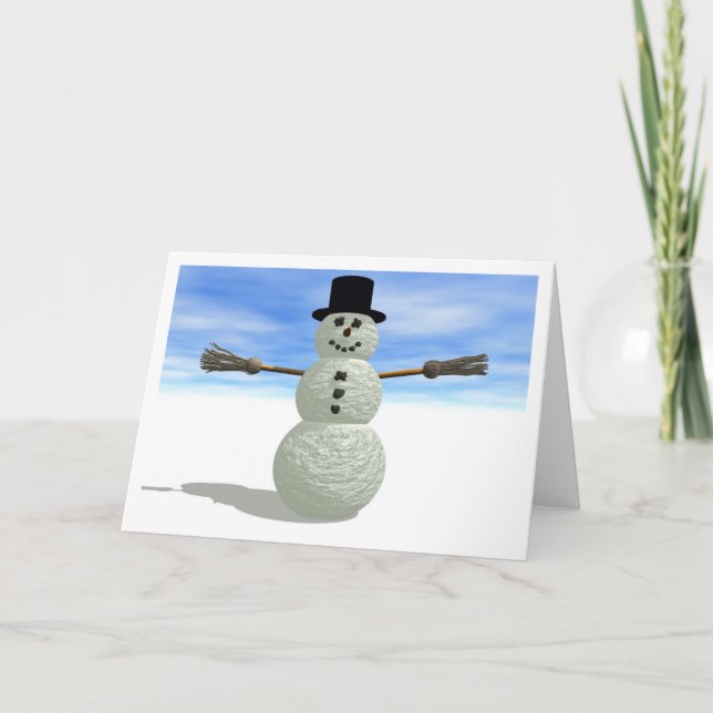 WinterSpaß Feiertagskarte (Vorderseite)