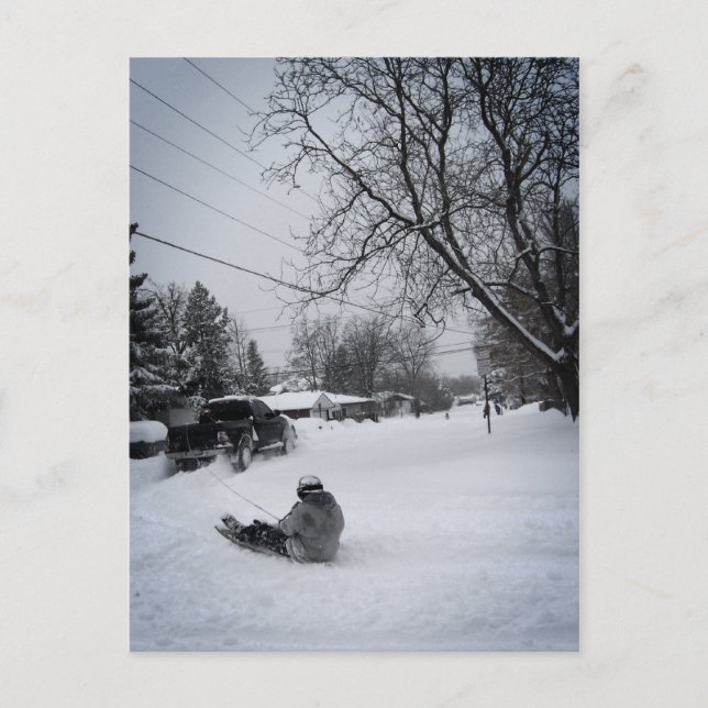 Winterspass Postkarte (Vorderseite)