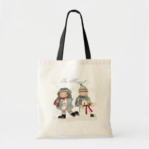 Winterspass T - Shirt und Geschenke Tragetasche
