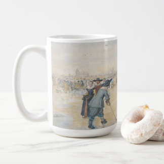 WINTERSPIELE (1626) Vintage Art Weihnachtsbecher Kaffeetasse