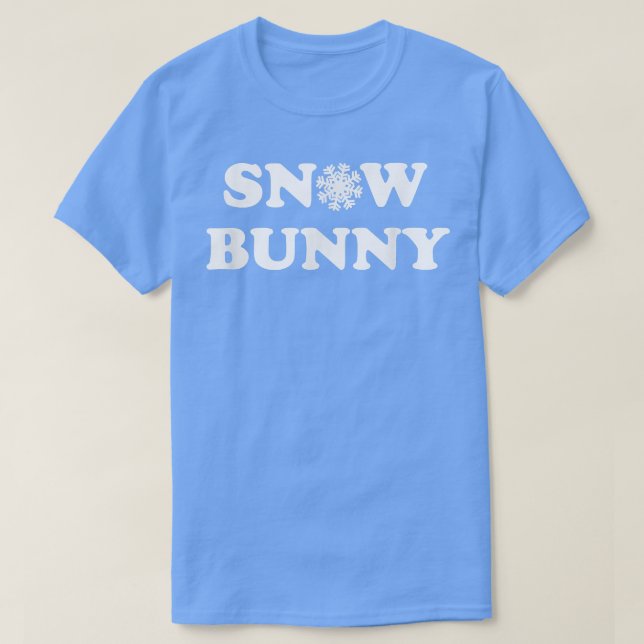 Wintersport im Schnee T-Shirt (Design vorne)