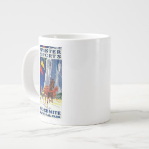 Wintersport in Yosemite PosterYosemite, CA Jumbo-Tasse