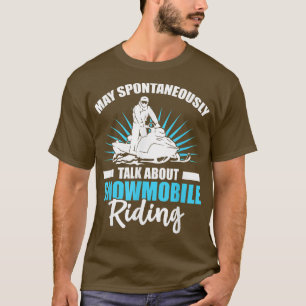 Wintersport Ski Mobile Schlitten Schneemobil 971 T-Shirt