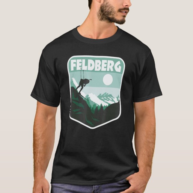 Wintersport Skier Snowboard Feldberg Black Forest T-Shirt (Vorderseite)