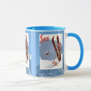 Wintersport - Skimaterial Tasse