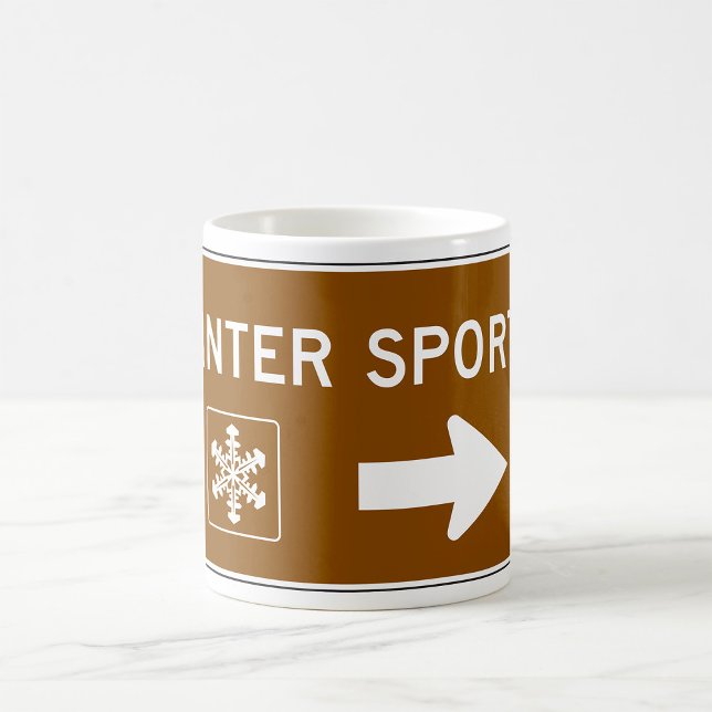 Wintersport-Straße - Tasse für Kaffee (Von Creator hochgeladen)