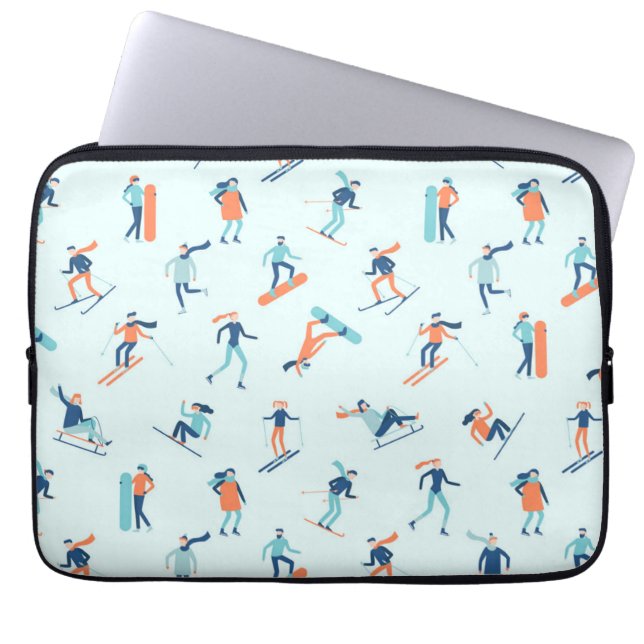Wintersportart Laptopschutzhülle (Vorderseite)
