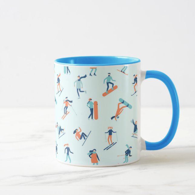 Wintersportart Tasse (Rechts)