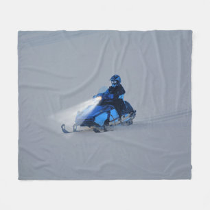 Wintersportgeschenk für Snow-Mobile Fleecedecke