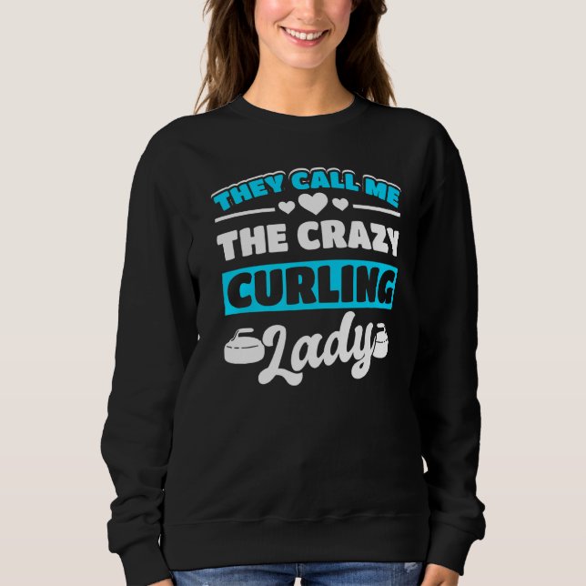 Wintersportort Eiscurling Curler 1 Sweatshirt (Vorderseite)
