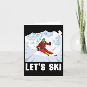 Wintersportschneebrett für Retro-Skifahren Lasse S Karte